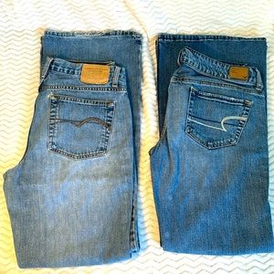 Two American Eagle jeans size 8